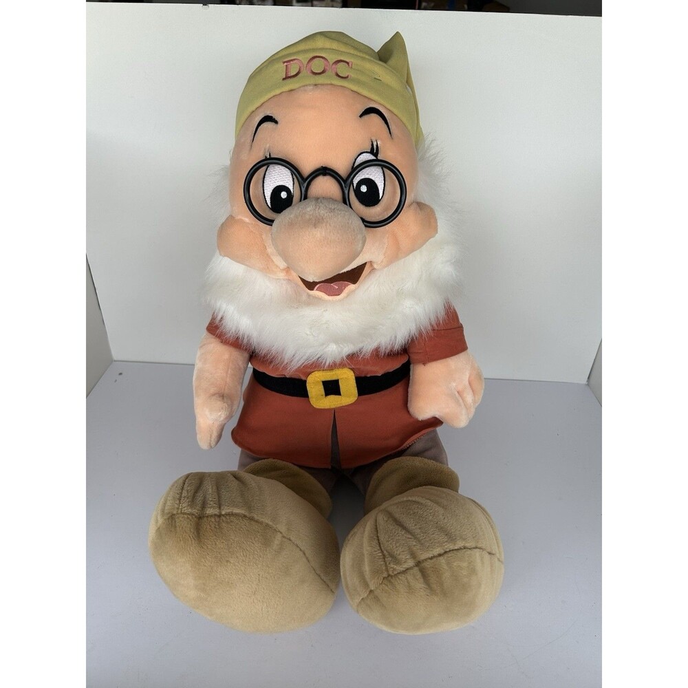 Disney Store Doc Plush Snow White Seven Dwarfs 25” Large Stuffed Animal